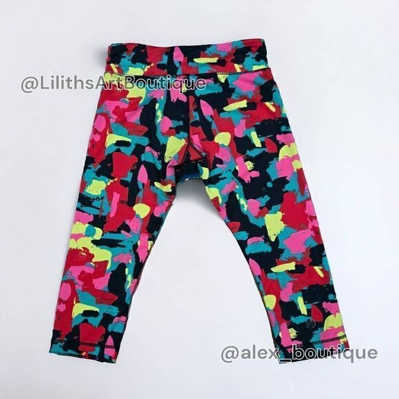 Zumba Let's Jam Perfect Capri Leggings Multi Color Size S (E077) - Picture 4 of 6